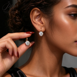 Lab Grown Diamond Earrings New Arrival Design 10K/14K/18K Solid Yellow Gold Round Cut 2/4ct DEF VVS Minimalist Stud Earrings for Women Hypoallergenic for Daily Wear Factory Direct Supply