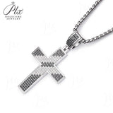 Dazzling Moissanite Hip-hop Cross Necklace - Hypoallergenic Choice for Easter Gifting to Family For Both Men and Women
