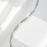 Moissanite Bracelet 3.0mm Round Cut D Color 925 Sterling Silver Birthday Anniversary Gift Charms Pass Diamond Tester 16+3cm