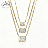 IGI Certificate Lab Grown Diamond Necklace 14K/18K Gold Radiant Shape 1/2/3ct D Color Pendant Hypoallergenic Direct from Factory Daily & Office Wear Perfect Gift