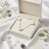 Butterfly Necklace with2.4CT D Color Marquise Cut Moissanite S925 Plated White Yellow Rose Gold Chain Engagement Chrisrmas Daily