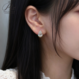 Lab Grown Diamond Earrings New Arrival Design 10K/14K/18K Solid Yellow Gold Pear Cut 2/4ct DEF VS Minimalist Stud Earrings for Women Hypoallergenic for Daily Wear Factory Direct Supply