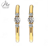 C-shaped Moissanite Earrings Women Only Gifts For Festivals And Anniversaries