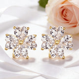 2.4ct Heart Cut Moissanite Earrings White Gold Yellow Gold Romantic Fine Jewelry Gift for Her Valentine Wedding Anniversary