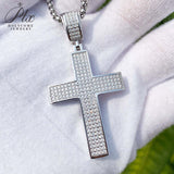 Dazzling Moissanite Hip-hop Cross Necklace - Hypoallergenic Choice for Easter Gifting to Family For Both Men and Women