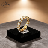 Lab Grown Diamond Ring 10k 14k 18k GRA Certified Oval Cut Non-Fading Engagement Ring Versatile Wear Commuter-Friendly