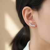 Earrings with 2.4CT D Color Marquise Cut Moissanite 925 Silver Plated White Yellow Rose Gold Ear Stud Women Fashion Daily Jewely