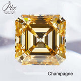 Luxury Multicolor Moissanite Gemstones  Asscher Cut Loose Diamonds  Perfect for Rings Earrings & Pendant Making