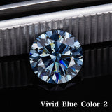 Lab Grown Moissanite Diamond Primary Color VVS1 Clarity Round Shape Brilliant Cut Beads Advanced Jewelry Making Materials