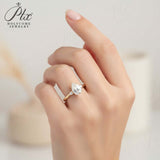 Pear Cut Moissanite Engagement Ring in 10K/14K/18K Gold Classic Solitaire Promise Ring Perfect Wedding Anniversary Gift