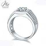 S925 Round Moissanite Half-Eternity Ring for Men Only Gifts For Festivals And Anniversaries