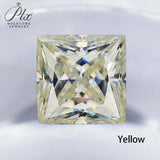 Moissanite Stone Moissanite Stone 0.35ct-5ct Colorful VVS1 Princess Shape Excellent Beads For Women's Jewelery Diamond Ring