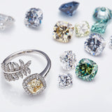 Moissanite Stone Wholesale D Color Cushion Cut 0.5CT-10CT Moissanite Loose Stone Gemstone for Jewelry Making with GRA Report