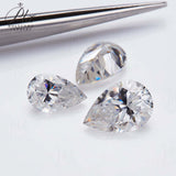Multicolor Pear Shape Moissanite Diamond Wholesale Loose Stones Lab Grown for Gemstone Charms Engagement Jewelry GRA Certificate