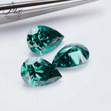 Multicolor Pear Shape Moissanite Diamond Wholesale Loose Stones Lab Grown for Gemstone Charms Engagement Jewelry GRA Certificate