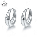 Luxury Jewelry Moissanite Stud Earrings VVS1 925 Sterling Silver Round Cut Top Engagement Wedding Jewelry For Birthday Gifts
