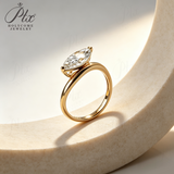 Lab Grown Diamond Ring 1-2ct 925 Sterling Silver 14k 18k IGI Certified Marquise Cut Hypoallergenic Wedding Ring Engagement Ring Factory Direct Sale Daily Wear Commuter‑Friendly
