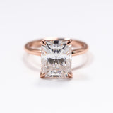 Ruby/Sapphire/ZambiaMoissanite Plated 11-Color Radiant-Cut Ring Classic Ladies' Jewelry Holiday Gift Anti-Allergic