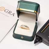 Moissanite Gemstone Custom Ring Round Shape Exquisite and Stylish Unisex Design Ideal as a party gift or fashion accessory