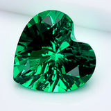 0.11-3.2CT Multi-Size Heart-Shaped Stunning Colombian Cultivated Emeralds DIY Jewelry Available For Gifting To Wives And Girlfriends