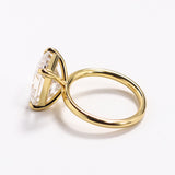 Ruby/Sapphire/ZambiaMoissanite Plated 11-Color Radiant-Cut Ring Classic Ladies' Jewelry Holiday Gift Anti-Allergic