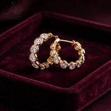 Lab Grown Diamond Earrings New Arrival Design 10K/14K/18K Solid Yellow Gold Round Cut Total3.2ct DEF VS Minimalist Stud Earrings for Women Hypoallergenic for Daily Wear Factory Direct Supply