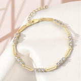 3.0mm Moissanite Bracelets D VVS1 16+3cm Moissanite 925 Sterling Silver For Women Engagement Fine Jewelry Gifts