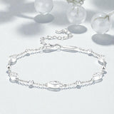 Elegant Moissanite Teardrop Bracelet Pear Shape Gem Beaded Chain Chic Women’s Everyday Jewelry Delicate Shine Fashion Gift