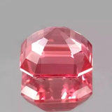 0.9-6.5ct Asscher Shape Lab-Grown Padparadscha Loose Stones - Excellent DIY Jewelry Raw Materials