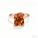 Ruby/Sapphire/ZambiaMoissanite Plated 11-Color Radiant-Cut Ring Classic Ladies' Jewelry Holiday Gift Anti-Allergic