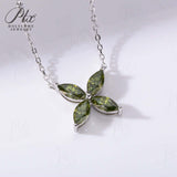 Horseshoe Clover Plated Moissanite Earrings & Necklace - Classic Design Daily Wear Hypoallergenic Ideal Gift