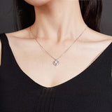 Moissanite Necklace Multiple Styles Available 925 Silver Material High-Quality Sparkling Jewelry Suitable for Banquet Occasions