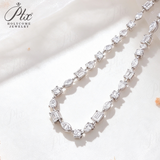 Lab Grown Diamond Necklace Super Sparkling New Design 10K White Gold D VVS IGI‑Certified Unique Design Thick Chain Necklace for Women Factory Direct Sale Ideal Gift for Gifting