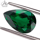 0.35-3.54ct Loose Multi-Size Pear-Shaped Zambian Emeralds Are Hypoallergenic Providing Excellent Raw Materials For Designing DIY Christmas Gift Hair Accessories