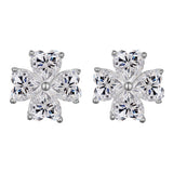 2.4ct Heart Cut Moissanite Earrings White Gold Yellow Gold Romantic Fine Jewelry Gift for Her Valentine Wedding Anniversary