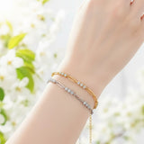 3.0mm Moissanite Bracelets D VVS1 16+3cm Moissanite 925 Sterling Silver For Women Engagement Fine Jewelry Gifts