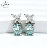 Moissanite Earrings Emerald/Ruby/Sapphire Styles 925 Silver Gift-Ready Hypoallergenic Fade-Resistant Factory-Direct Women Only