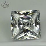 Multi-Size Princess Cut Lab-Grown Diamonds In D/E Color Suitable For DIY Rings Earrings And Necklaces Ideal As Gift Presents