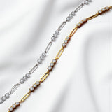 3.0mm Moissanite Bracelets D VVS1 16+3cm Moissanite 925 Sterling Silver For Women Engagement Fine Jewelry Gifts