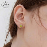 2-8CT Oval Moissanite Earrings for Women Solid 925 Sterling Silver Lab grown Gemstone Screw Back Design Hypoallergenic