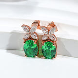 Moissanite Earrings Emerald/Ruby/Sapphire Styles 925 Silver Gift-Ready Hypoallergenic Fade-Resistant Factory-Direct Women Only