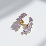 Earrings with 2.4CT D Color Marquise Cut Moissanite 925 Silver Plated White Yellow Rose Gold Ear Stud Women Fashion Daily Jewely