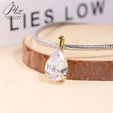 8-16 CT Custom Necklace Pear Cut Moissanite White 925 Sterling Silver Jewelry High-Quality Premium Christmas Gift Hypoallergenic