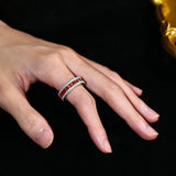 Lab Grown Gemstone Csutomized Jewelry Set Princess Cut All Including Ring Earring Bracelet Sparkling Jewelry Gifts For Women Men