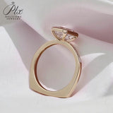 Diamond Ring Customize 2ct Emerald Cut 10K 14K 18K 925 Silver Proposal Band jewelry for Woman Hypoallergenic Birthday Gift