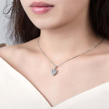 Heart Shape Moissanite Halo Jewelry Set Women Only Gifts For Festivals And Anniversaries