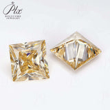 Moissanite Stone Moissanite Stone 0.35ct-5ct Colorful VVS1 Princess Shape Excellent Beads For Women's Jewelery Diamond Ring