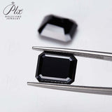 Wholesale Price Moissanite Stone Emerald Cut D Color Blue Green  VVS1 with GRA Certificate 0.5ct-10ct Gemstones