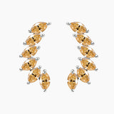 Earrings with 2.4CT D Color Marquise Cut Moissanite 925 Silver Plated White Yellow Rose Gold Ear Stud Women Fashion Daily Jewely