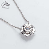 Moissanite 1ct Multicolor Classic Herry Necklace Pendant 925 Sterling Sliver Wedding/Birthday Jewely With Certificates Charms